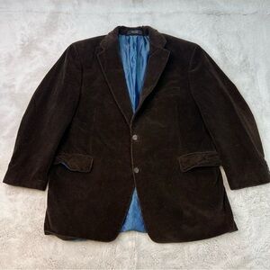 Arnold Brant Cotton Cashmere Made in Canada Brown Blazer Jacket Sport Coat 46R